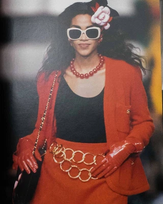 $2200 • Buy Chanel Vintage Red Cc Logo Button Blazer Fr40 Us8
