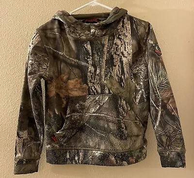 Vintage Mossy Oak Hoodie Youth Large Mossy Oak - Youth XL Hunting Camo • $12