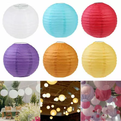 Chinese Paper Lanterns Lights Outdoor Indoor DIY Wedding Party Decor Lamps US • $4.50