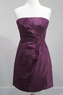 NWT J CREW Iris Silk Taffeta Strapless Cocktail Dress Sz 4 • $29.99