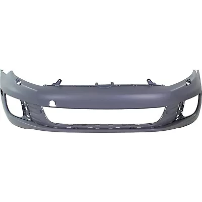 Bumper Cover For 2010-2014 Volkswagen Golf With Headlight Washer Holes Front • $171.28