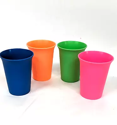 Lot Of 4 Vintage Tupperware #109 Stacking Plastic Cups Tumblers • $12.95