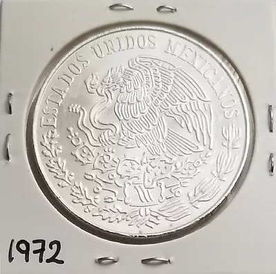 Mexico 25 Pesos 1972 Benito Juarez Garcia .720 Coin Silver 25 Pesos Plata .720 • $19.99
