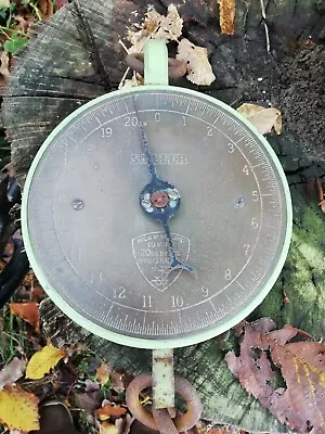 £40 • Buy Vintage 20lb Salter Suspended Butchers Weighing Scales Model 235 Brass Face