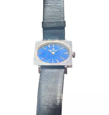 JUNK UNIVERSAL GENEVE Vintage Watch Manual Winding Rare Blue Enamel Dial Swiss • $259.99