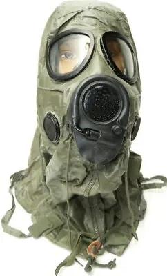 U. S. M-17 Gas Mask W/ Chemical Hood & Original Carry Bag * • $143.86