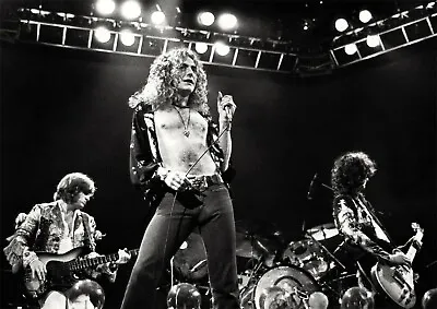 Led Zeppelin Awesome Live On Stage BW POSTER • £10.99