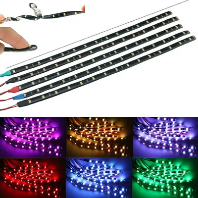 Under Car Tube LED Strip Underglow Underbody System Neon Light For Motorcycle RD • $2.59