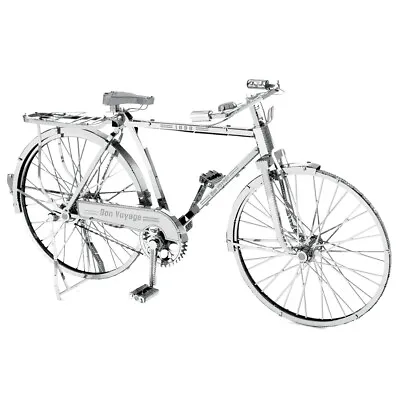 Classic Bicycle : Metal Earth Premium Iconx 3D Laser Cut Colour Miniature Model  • £20.75