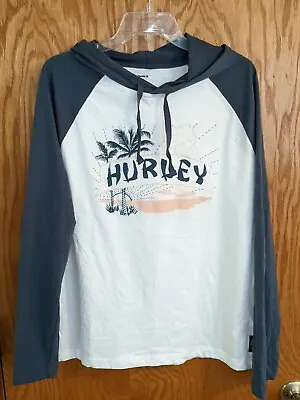 Hurley Long Sleeve Vintage Shirt With Hood And Drawstrings- Large • $11