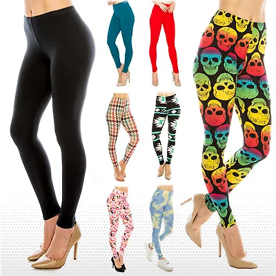 $11.69 • Buy Womens Buttery Ultra Soft Premium Leggings (Patterned And Solid) *FREE SHIPPING*