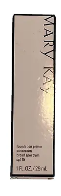 Mary Kay Foundation Primer Sunscreen Broad Spectrum SPF 15 1oz New Expired • $16.19