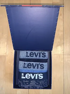 £17.99 • Buy Bnwt Mens Genuine Levi’s Boxer Brief Set. £35 Rrp. 3 Pack. Blue Combo. Medium