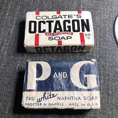 Colgate Octagon & P&G Whie Naphtha Soap Lot Of 2 Original Packages Made In USA • $24.88