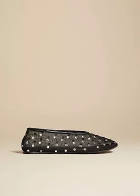 New In Box Women's Khaite Marcy Crystal Flat (us 8 / Eu 38.5) • $750