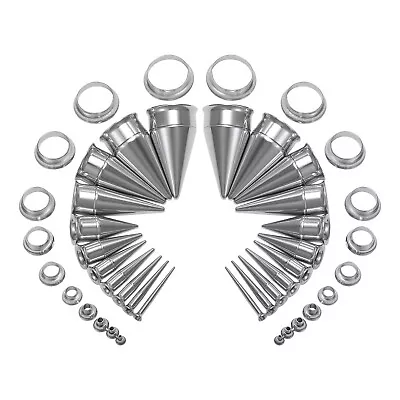 1 Set Stainless Steel Ear Tapers Expander Double Flared Ear Plug And Tunnel Kits • $17.29