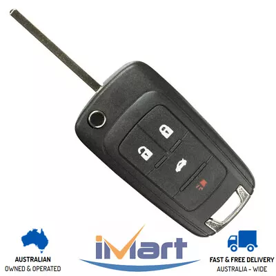 Fits HOLDEN COMMODORE VF 4 Button Remote Flip Key Blank Replacement Shell Case • $13.90