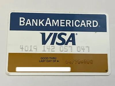 BankAmericard Visa Credit Card Bank Of America Expired In 1978▪️Great Condition • $69.99