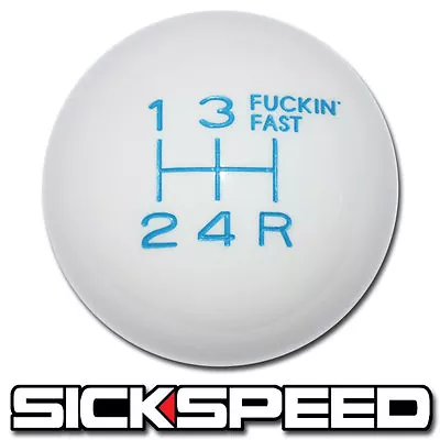 White/blue Fing Fast Shift Knob For 5 Speed Short Throw Shifter Lever 12x1.5 S04 • $26.88