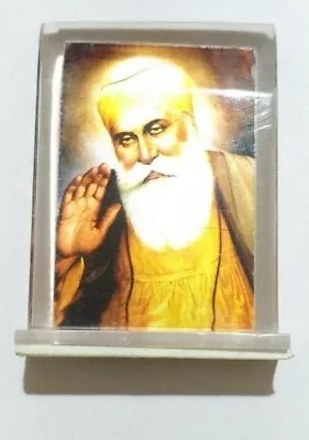 £7.80 • Buy Guru Nanak Dev Ji Photo Frame, Religious Sikh God Wahe Guru Figurine Ek Onkar