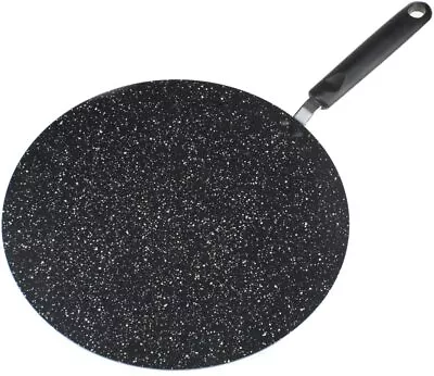 £13.07 • Buy Non-stick Premium Heavy Duty Frying & Grill Pan Chapati Tawa Marble Crepe 30cm