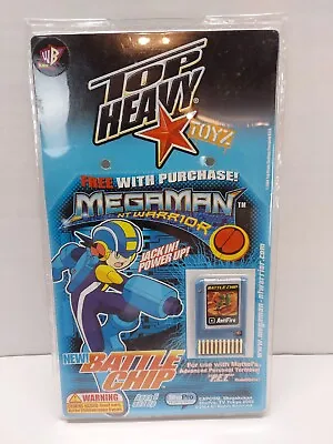 Top Heavy Toyz  MegaMan NT Warrior Battle Chip NEW Mattel P.E.T G4141 • $18.99