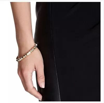 Karen Millen Square Crystal Stud Diamonte Bangle  BNWT  • £30