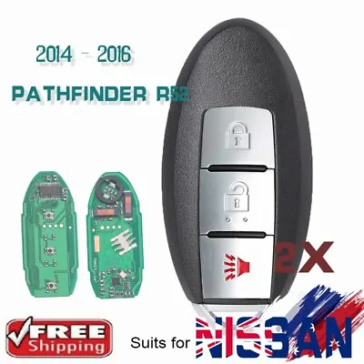 2x Smart Remote Key Fob 433MHz ID47 For Nissan Pathfinder R52 2014 2015 2016 • $39.80