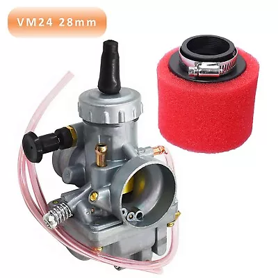 VM24 28mm Carburetor W/ Air Filter For Mikuni Yamaha DT175 120cc-250cc ATV • $34.99