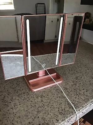 Vanity LED Makeup Mirror - Rose Gold • $15