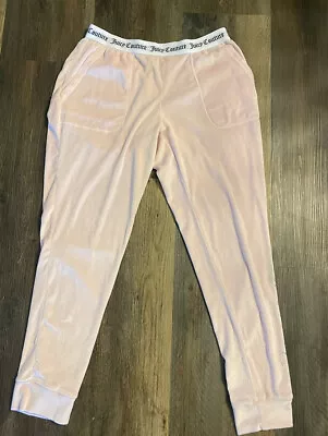 Y2k Juicy Couture Velour Velvet  Pocket Pants In Womens Size Medium Rhinestones • $34.99