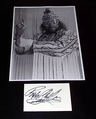 Macho Man Randy Savage Autographed 3x5 Index Card WWF Wrestling • $410