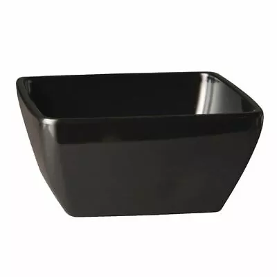 APS Pure Melamine Square Bowl In Black With Straight Outer Edges - 190x190mm • £37.27