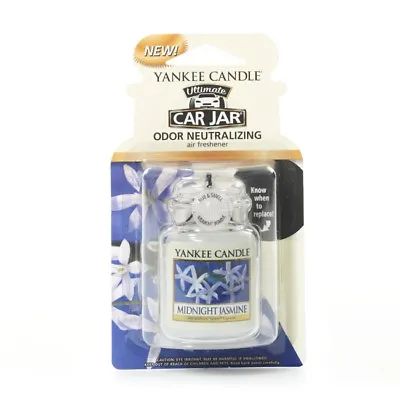 Yankee Candle Car Jar Air Freshener Freshner Fragrance Scent - MIDNIGHT JASMINE • £6.79