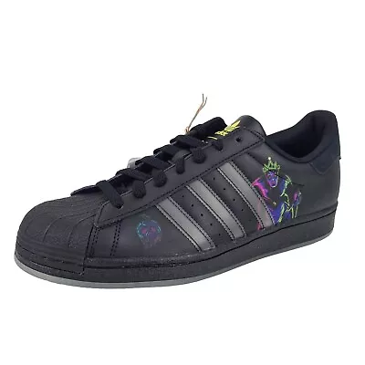 🚨 Adidas Superstar X Disney Collaboration IE8369 Black Sneakers Men Shoes SZ 10 • $71.99