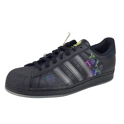 🚨 Adidas Superstar X Disney Collaboration IE8369 Black Sneakers Men Shoes SZ 11 • $71.99