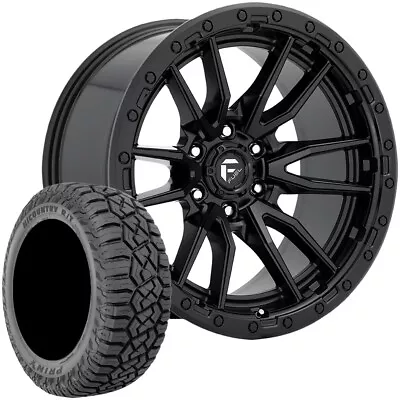 4-Fuel D679 Rebel 6 20x9 6x135 Matte Black Rims W/33x12.50R20LT Prinx R/T Tires • $2290.99