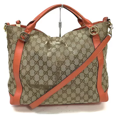 Gucci Hand Bag  Brown Canvas 1268972 • $0.99