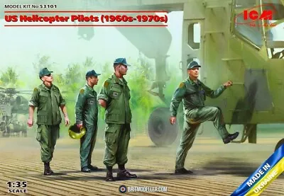 1/35 ICM #53101 US Helicopter Pilots 1960s-70s (4)  • $19.99