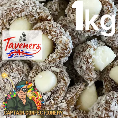 1kg TAVENERS Traditional Coconut Mushrooms Retro Sweets Pick N Mix Parties | UK • £15.95