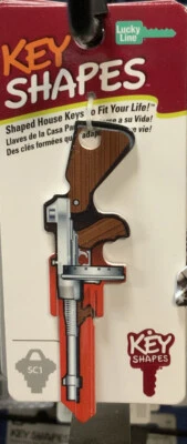 $7.49 • Buy Thompson 45 Shape Key Blank House Key SC1 Schlage Gun 3D Key Blank Tommy Gun