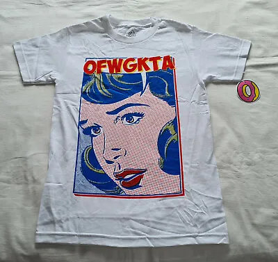 Odd Future Mens OFWGKTA Dot Face Lady White Short Sleeve T Shirt Size S New • £30.96