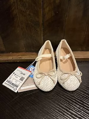 Zara Baby Girl Shoes “Dream Big” Size 18 (US 2) Footwear Easter Spring Dress Up • $12