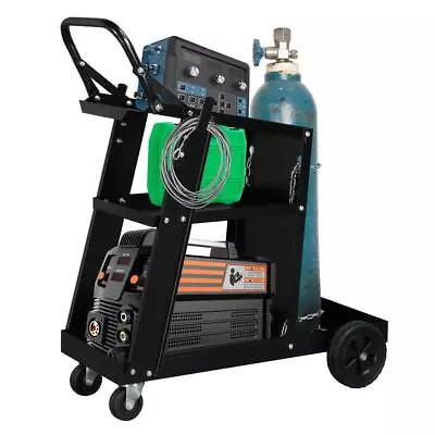 Welder Welding Cart Plasma Cutter MIG TIG ARC Universal Storage For Tanks New • $59.99