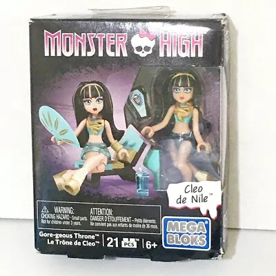 Monster High Cleo De Nile Egyptian 21 PCS Mega Bloks Age 6+ Stocking Stuffer NIP • $14.11