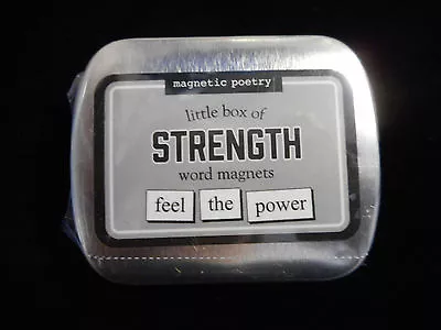 Magnetic Poetry Little Box Of STRENGTH Word Magnets • $7.95