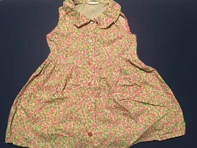 MULBERRIBUSH Girls' Pink Floral Slvls Dress/Jumper ~ Sz 3T • $9.99