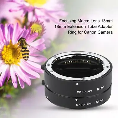 MK-RF-AF1 Auto Focus Macro Extension Tube Ring 13mm+18mm For Canon EOS R/EOS RP • £46.78