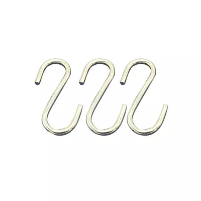 100PCS Small S Hooks S Shaped Clothes Hangers S Shaped Metal Curtain Hook • $10.29