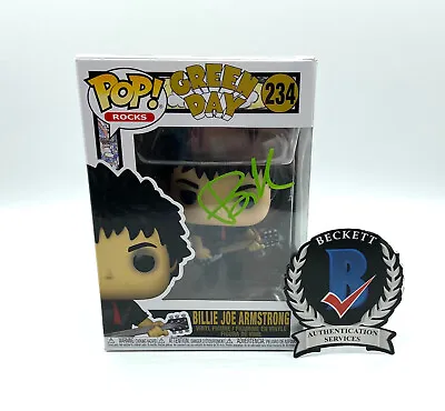 Billie Joe Armstrong Signed Autograph Green Day  Funko Pop Beckett Bas Coa • $541.19